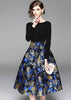 Vestido Midi Saia Rodada Estampada