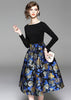 Vestido Midi Saia Rodada Estampada