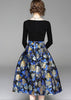 Vestido Midi Saia Rodada Estampada