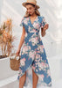 Vestido Envelope Transpassado Midi Estampado