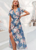 Vestido Envelope Transpassado Midi Estampado