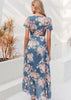 Vestido Envelope Transpassado Midi Estampado