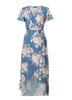 Vestido Envelope Transpassado Midi Estampado