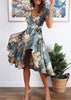 Vestido Midi Assimetrico Estampado