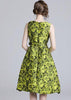 Vestido Midi Gode Estampado de Jacquard