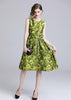 Vestido Midi Gode Estampado de Jacquard