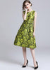 Vestido Midi Gode Estampado de Jacquard