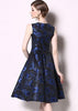 Vestido Estampado Jacquard Rodado Midi