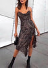Vestido Assimetrico Estampado Onça