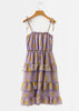 Vestido Estampado com Babado