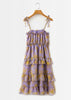 Vestido Estampado com Babado