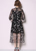 Vestido Midi Tule Bordado