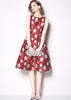 Vestido Midi Rodado Estampado