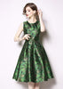 Vestido Jacquard Rodado para Casamento