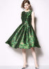 Vestido Jacquard Rodado para Casamento