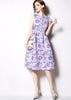 Vestido Lady Like Midi Gode Estampado