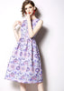 Vestido Lady Like Midi Gode Estampado