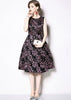 Vestido Jacquard Rodado para Festa Casamento