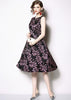 Vestido Jacquard Rodado para Festa Casamento