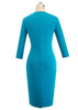 Vestido Tubinho Midi Social Moderno