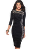 Vestido Tubinho Social Moderno Duas Cores