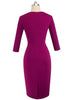 Vestido Tubinho Social Moderno Duas Cores