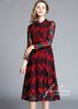 Vestido de Renda Evasê Midi Moda Evangelica