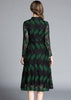 Vestido de Renda Evasê Midi Moda Evangelica