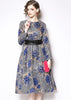 Vestido Midi Gode Manga Longa com Cinto