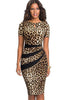 Vestido Tubinho Midi Social de Duas Cores