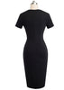 Vestido Tubinho Midi Social de Duas Cores