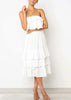 Vestido ( Cropped+Saia) Tomara que Caia com Babado