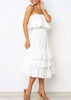 Vestido ( Cropped+Saia) Tomara que Caia com Babado