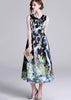 Vestido Midi Rodado Estampado Romantico