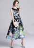 Vestido Midi Rodado Estampado Romantico