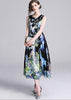 Vestido Midi Rodado Estampado Romantico