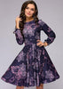 Vestido Midi Rodado Floral Moda Evangélica