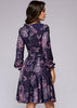 Vestido Midi Rodado Floral Moda Evangélica