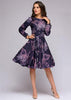 Vestido Midi Rodado Floral Moda Evangélica