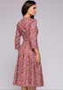 Vestido Midi Rodado Estampado Moda Evangélica