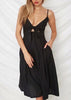 Vestido com Amarração no Decote