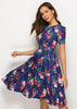Vestido Evangelico Rodado Jovem Florido