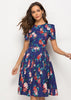 Vestido Evangelico Rodado Jovem Florido