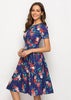 Vestido Evangelico Rodado Jovem Florido
