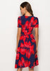 Vestido Midi Rodado Floral Moda Evangélica
