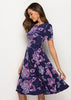 Vestido Midi Rodado Estampado Moda Evangélica