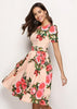 Vestido Gode Midi Estampado Moda Evangélica