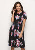 Vestido Midi Rodado Estampado Moda Evangélica