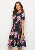 Vestido Midi Rodado Estampado Moda Evangélica