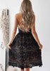 Vestido Midi Rodado Renda Guipir Festa Casamento